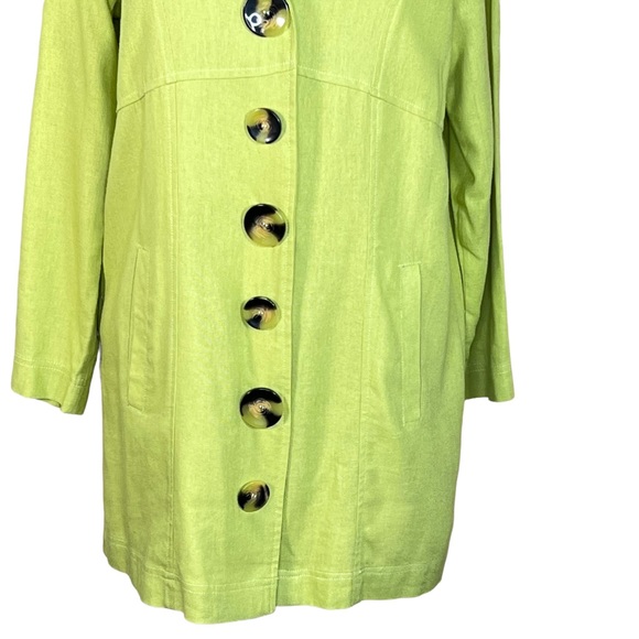 Talie Women’s Linen & Viscose Long Line Blazer Jacket Size Small But Ove… - Picture 3 of 12